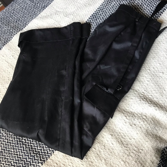 Black Cargo Wide Leg Trousers - Picture 8 of 8